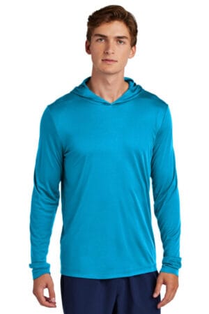 SAPPHIRE ST420LSH sport-tek posi-uv pro long sleeve hoodie