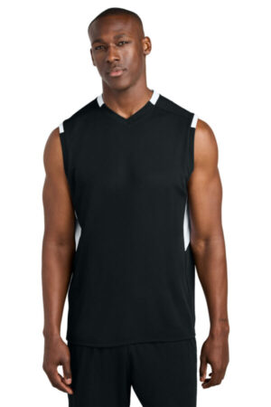 ST441 sport-tek club sleeveless v-neck