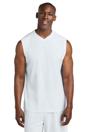 ST441 sport-tek club sleeveless v-neck