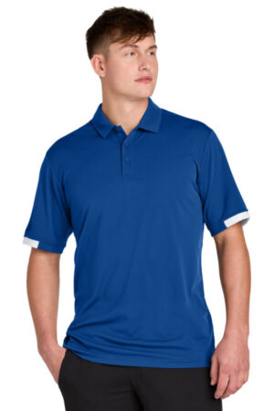 TRUE ROYAL/ WHITE ST444 sport-tek club colorblock polo