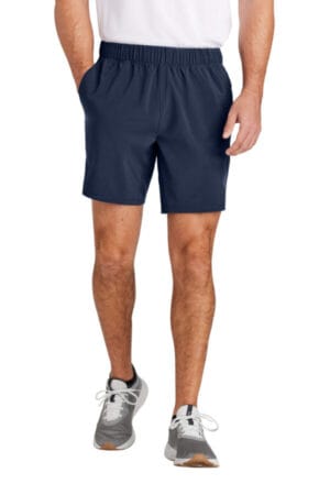 TRUE NAVY ST485 sport-tek repeat 7 short