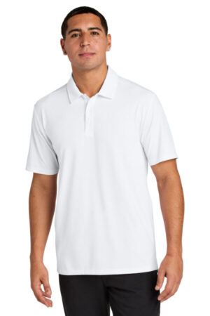 WHITE ST490 sport-tek versa polo