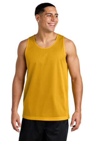 GOLD/ BLACK ST5000 sport-tek posicharge reversible mesh tank