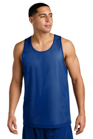 TRUE ROYAL/ WHITE ST5000 sport-tek posicharge reversible mesh tank