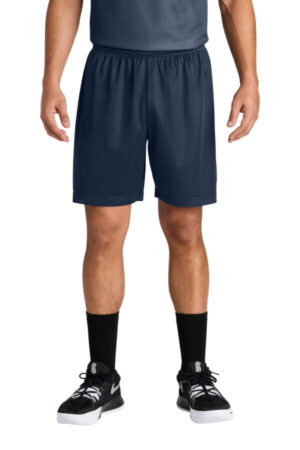 TRUE NAVY ST5100 sport-tek posicharge mesh 7 short