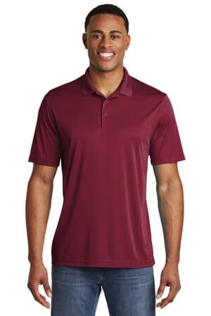 MAROON ST550 sport-tek posicharge competitor polo