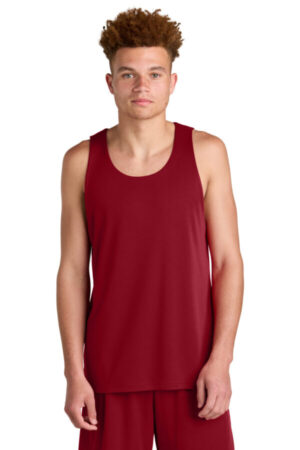 DEEP RED/ BLACK ST551 sport-tek posicharge competitor rev tank