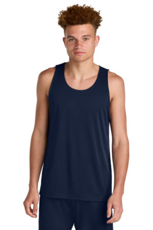 TRUE NAVY/ WHITE ST551 sport-tek posicharge competitor rev tank