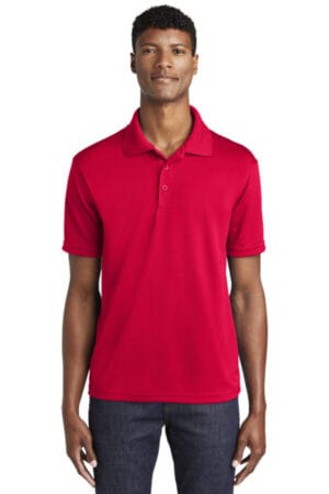 DEEP RED ST640 sport-tek posicharge racermesh polo