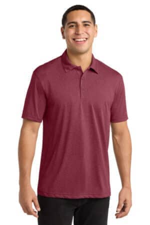 CARDINAL HEATHER ST660 sport-tek heather contender polo