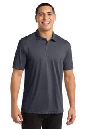 GRAPHITE HEATHER ST660 sport-tek heather contender polo