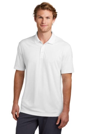WHITE ST725 sport-tek posicharge re-compete polo