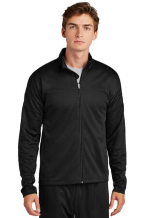 BLACK/ BLACK ST800 sport-tek travel full-zip jacket