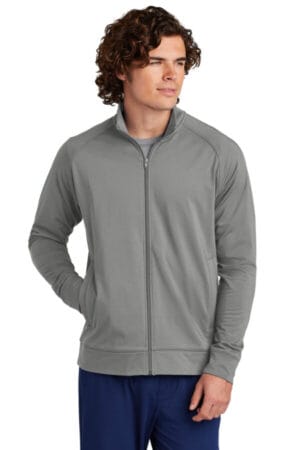 ST857 sport-tek sport-wick stretch full-zip cadet jacket