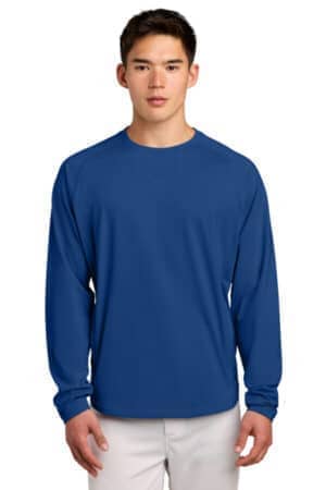TRUE ROYAL ST859 sport-tek sport-wick stretch pocketed crewneck