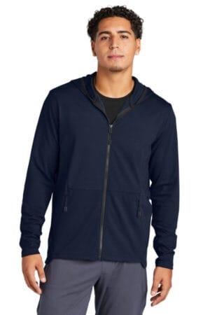 TRUE NAVY ST870 sport-tek circuit hooded full-zip