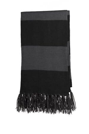 BLACK/ IRON GREY STA02 sport-tek spectator scarf