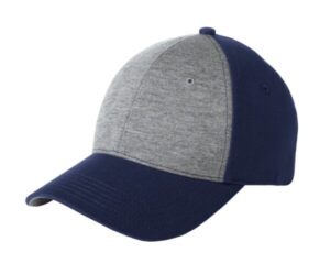 VINTAGE HEATHER/ TRUE NAVY STC18 sport-tek jersey front cap