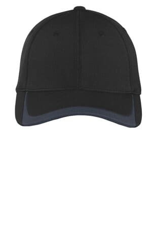 BLACK/ GRAPHITE STC24 sport-tek pique colorblock cap