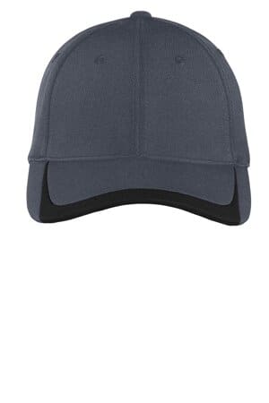 GRAPHITE/ BLACK STC24 sport-tek pique colorblock cap