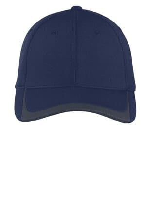 TRUE NAVY/ GRAPHITE STC24 sport-tek pique colorblock cap