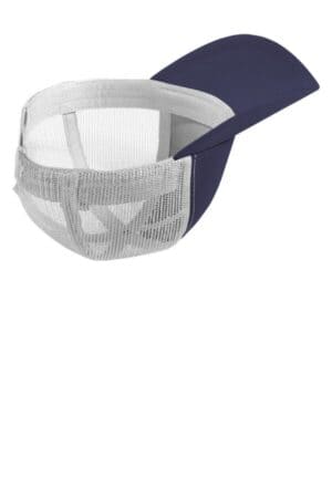 TRUE NAVY/ WHITE STC36 sport-tek posicharge competitor mesh back cap