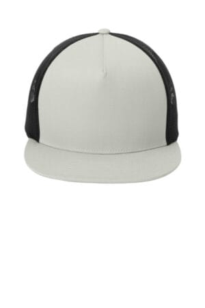 SILVER/ BLACK STC38 sport-tek yp classics 5-panel classic trucker mesh back cap