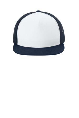 WHITE/ TRUE NAVY/ TRUE NAVY STC38 sport-tek yp classics 5-panel classic trucker mesh back cap