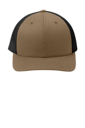 ELM BROWN/ BLACK STC39 sport-tek yp classics retro trucker cap