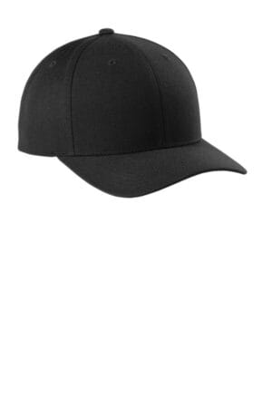 BLACK STC43 sport-tek yupoong curve bill snapback cap