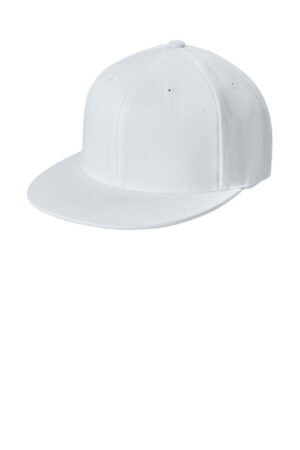 WHITE STC56 sport-tek flexfit flat bill cap