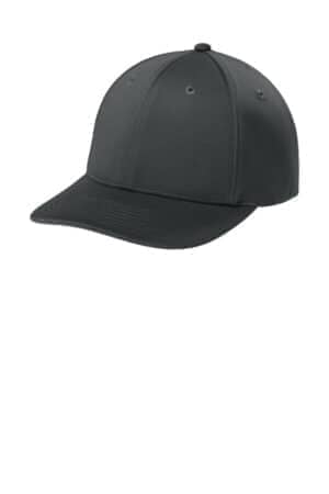 IRON GREY STC71 sport-tek impact mesh stretch-tek adjustable cap