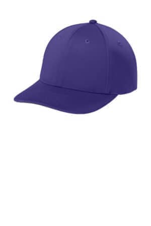 PURPLE PURPLE STC71 sport-tek impact mesh stretch-tek adjustable cap