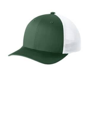 FOREST GREEN/ WHITE FOREST GREEN/ WHITE STC74 sport-tek stretch-tek snapback trucker cap