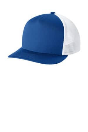 STC75 sport-tek stretch-tek 5-panel trucker cap