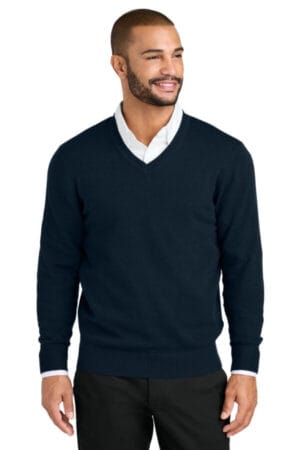 RIVER BLUE NAVY SW2850 port authority easy care v-neck sweater