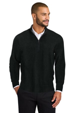 DEEP BLACK SW2900 port authority easy care 1/4-zip sweater