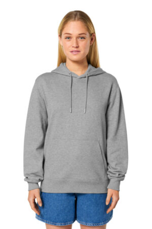 HEATHER GREY SXU003 stanley/stella unisex cruiser 20 hooded sweatshirt
