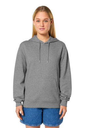 MID HEATHER GREY SXU003 stanley/stella unisex cruiser 20 hooded sweatshirt