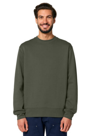 KHAKI GREEN SXU004 stanley/stella unisex changer 20 crewneck sweatshirt