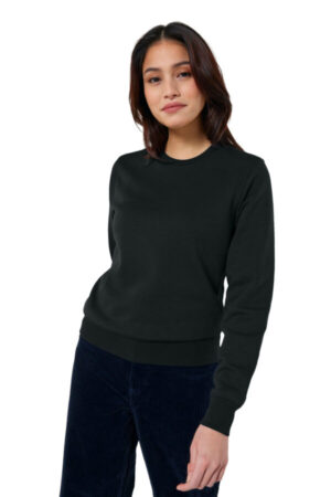 BLACK SXU010 stanley/stella unisex roller crewneck sweatshirt
