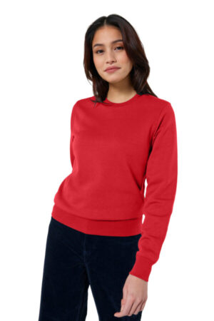 RED SXU010 stanley/stella unisex roller crewneck sweatshirt
