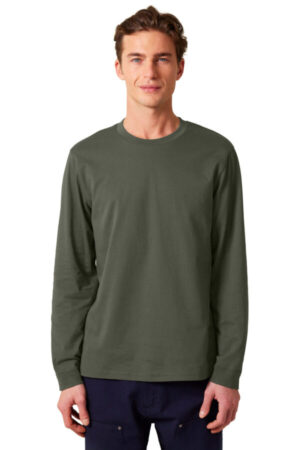 KHAKI GREEN SXU022 stanley/stella unisex creator 20 long sleeve tee