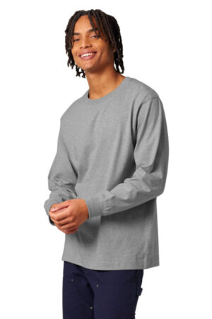 HEATHER GREY SXU023 stanley/stella unisex freestyler heavyweight long sleeve tee