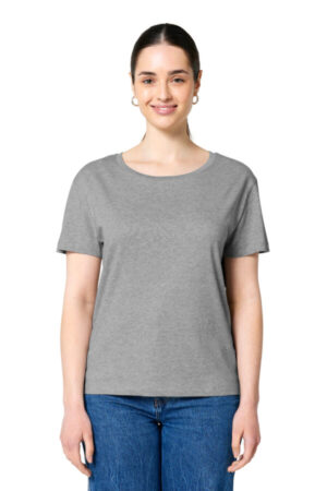 HEATHER GREY SXW008 stanley/stella women's stella serena scoop neck tee