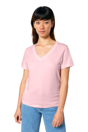 COTTON PINK SXW032 stanley/stella women's stella isla v-neck tee