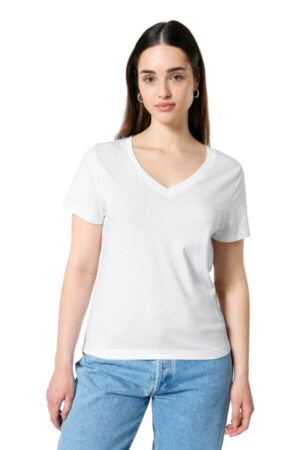 WHITE SXW032 stanley/stella women's stella isla v-neck tee