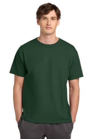 DARK GREEN T425 champion heritage 6-oz jersey tee