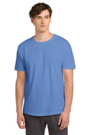 LIGHT BLUE T425 champion heritage 6-oz jersey tee