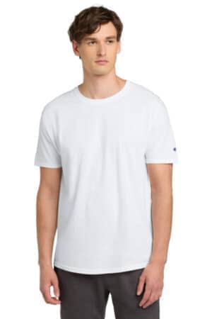 WHITE T425 champion heritage 6-oz jersey tee